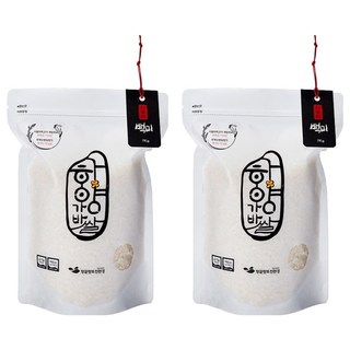 하양가바쌀 유기농 가바 백미, 상등급, 1kg, 2개