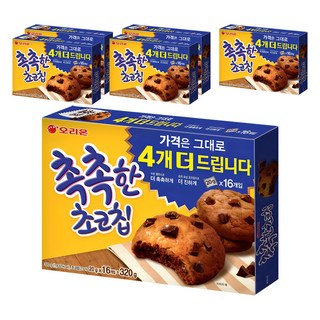 오리온 촉촉한 초코칩, 320g, 6개