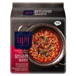 더미식 장인라면 맵싸한맛 135g, 4개 대표 이미지 - 짬뽕라면 추천