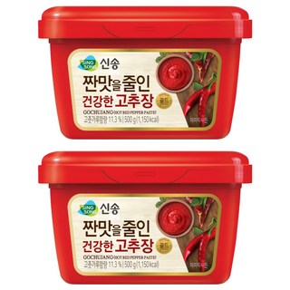 신송 짠맛을 줄인 건강한 고추장, 500g, 2개