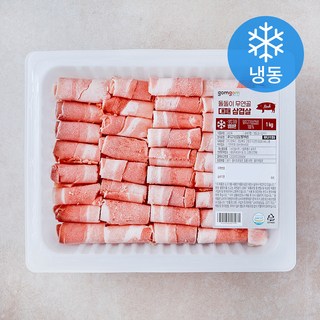곰곰 돌돌이 무연골 대패 삼겹살 (냉동), 1kg, 1개