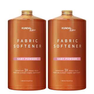쿤달 초고농축 섬유유연제 베이비파우더향 본품, 1.58L, 2개