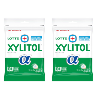 롯데자일리톨 알파 오리지날 껌 168g 2개 상품 이미지