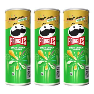 프링글스 사워크림 앤 어니언, 110g, 3개 대표 이미지 - 프링글스 맛 비교 추천
