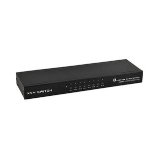 Neon 台灣霓虹 8路USB KVM切換器, 高清畫質 支援多設備 USB2.0傳輸 標準機架設計, 單一商品, 1個