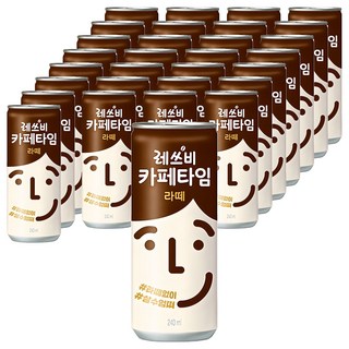 레쓰비 카페타임 라떼, 240ml, 60개