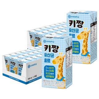 연세키짱 키짱 유산균 음료, 190ml, 48개