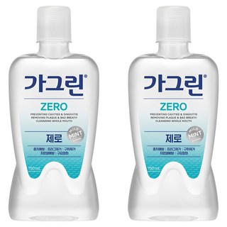 가그린 제로 구강청결제, 750ml, 2개