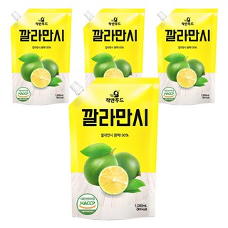 착한푸드 깔라만시 원액, 1L, 4개