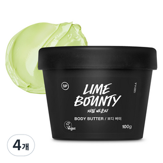 러쉬 라임 바운티 보디 버터, 100g, 4개