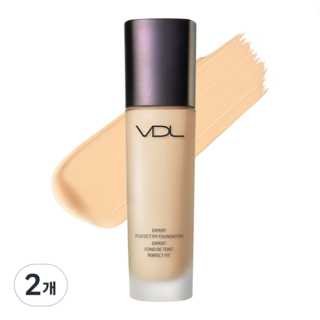 브이디엘 엑스퍼트 퍼펙트 핏 파운데이션 30ml, V02, 2개