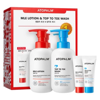 아토팜 엠엘이 로션 300ml + 20ml + 탑투토 워시 300ml + 20ml 세트 1세트 상품 이미지