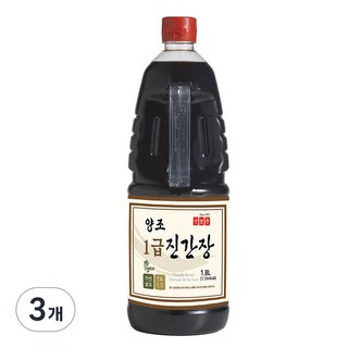 신앙촌 양조 1급 진간장, 1.8L, 3개