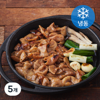 우돈타 한돈 마늘간장 양념곱창 구이 (냉동), 5개, 300g