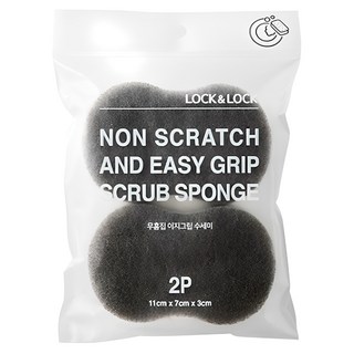 LocknLock 樂扣樂扣 防刮菜瓜布, 1包, 2入