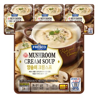 오뚜기프레스코 양송이 크림스프, 180g, 4개
