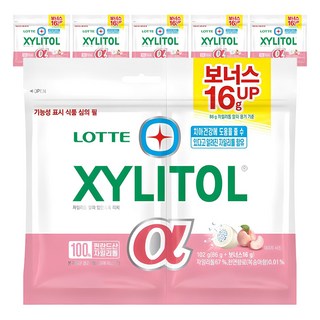 롯데자일리톨 알파 입안촉촉 피치