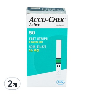 아큐첵 혈당측정 검사지, 50개입, 2개