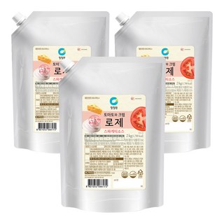 청정원 로제 스파게티소스, 2kg, 3개