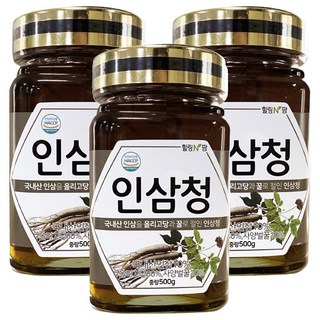 힐링앤팜 인삼청, 500g, 3개