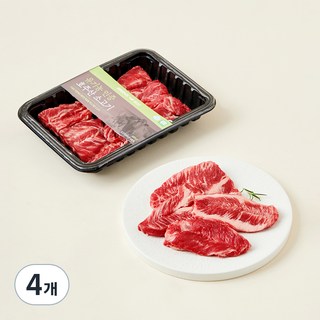 동원홈푸드 유기농 인증 갈비살 구이용 (냉장), 200g, 4개