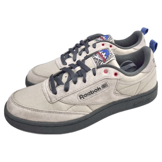 Reebok 麂皮拼接復古休閒鞋 Club C85 網球鞋, 280mm, 卡其色
