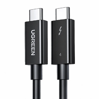 UGREEN 綠聯 英特爾官方認證Thunderbolt 4 雷電4 Type-C傳輸線 40Gbps 100W 支援USB4旗鑑版, 2m, 1條