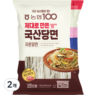 올바른 농협100 자른 당면 300g, 2개 세트 올바른 농협100 자른 당면 300g, 2개 세트