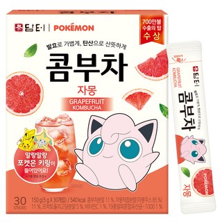 담터 포켓몬 콤부차 자몽, 5g, 30개입, 1개