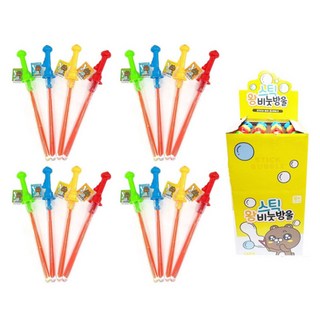 재미존 스틱 왕 비눗방울 100ml 4종세트 그린 + 블루 + 옐로우 + 레드 4세트 상품 이미지