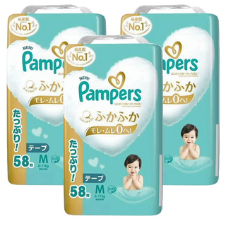 Pampers 幫寶適 日本境內版 黏貼型尿布, M, 174片