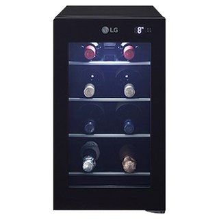 LG전자 LG 디오스 와인셀러 미니 W087B 방문설치 8병, 블랙