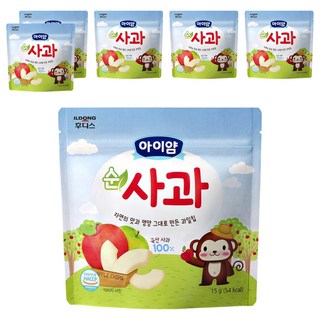 아이얌 순사과 동결건조 과일칩, 15g, 6개