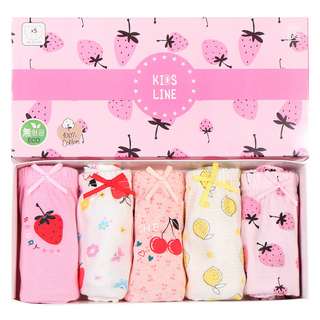 Kids Line 女童款櫻桃莓果純棉三角內褲