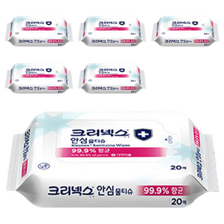 크리넥스 물티슈 20매