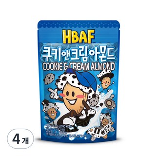 바프 쿠키앤크림 아몬드, 190g, 4개