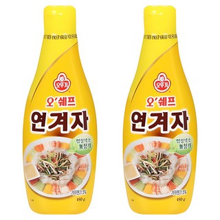 오뚜기 오쉐프 연겨자, 480g, 2개