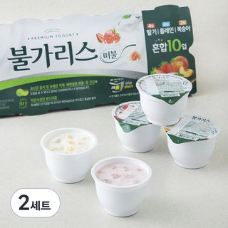 남양유업 떠먹는 불가리스 딸기 85g x 4개 + 플레인 85g x 4개 + 복숭아 85g x 2개, 10개입, 2세트