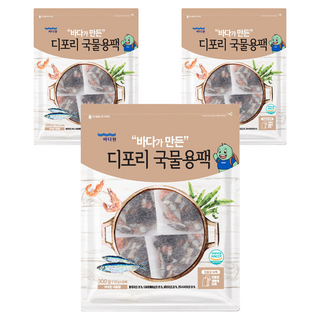바다원 디포리 국물용팩, 300g, 3개