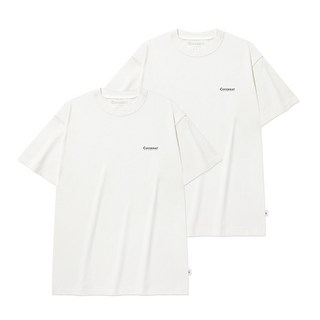 커버낫 남녀공용 로고 반팔 티셔츠 CO2502STC1 2p