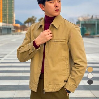 헤지스 남성용 클래식 가먼트 워싱 워크 자켓