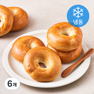 로빈스 플레인 베이글 B (냉동), 110g, 6개입, 6개