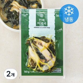 신지어부가 전복 미역국 (냉동), 160g, 2개