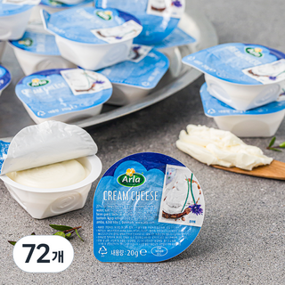 Arla 크림치즈 포션, 20g, 72개