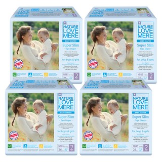 네이쳐러브메레 슈퍼슬림 밴드형 기저귀 아동공용, 104매, 신생아용(NB)