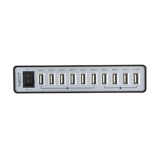 넥스트유 10포트 USB 유전원 허브 510UHP, 1개, 1개
