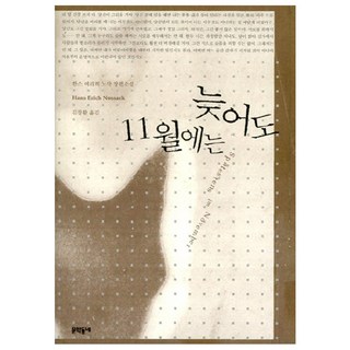 늦어도 11월에는, 문학동네, 한스 에리히 노삭
