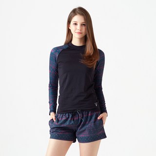 베이직엘르 여성용 나그랑 래쉬가드 상하세트