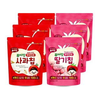 퓨어잇 내이브로 사과칩과 딸기칩