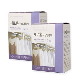 크린스타 제로홈 옷장방충제 라벤더향 5개입, 10g, 2개